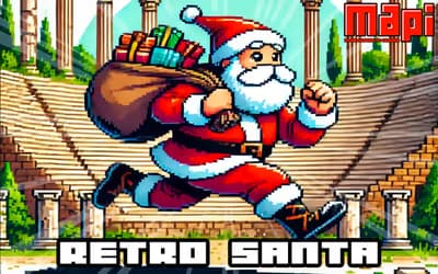 Retro Santa logo