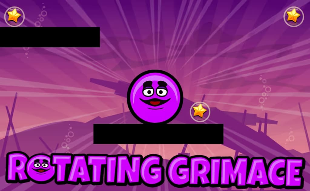 Rotating Grimace logo