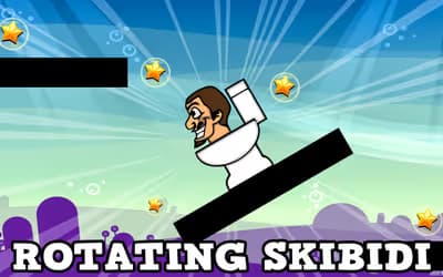 Rotating  Skibidi logo
