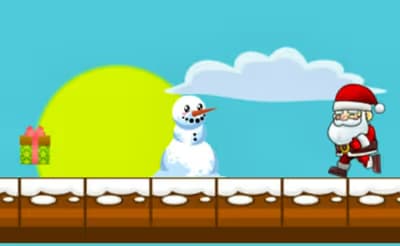 Running Santa logo
