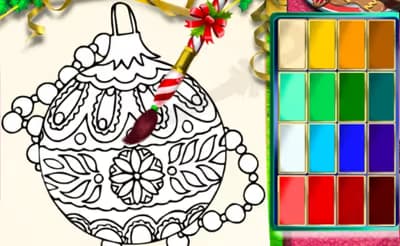 Santa Christmas Coloring logo
