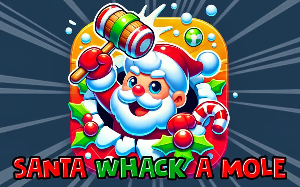 Santa Whack a Mole logo