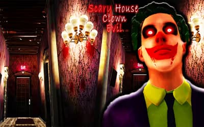 Scary House Clown Evil logo