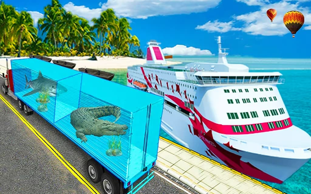 Sea Animal Cargo Truck logo