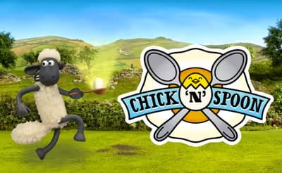 Shaun the Sheep: Chick'n'Spoon logo