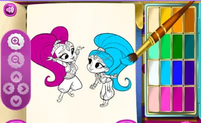 Shimmer and Shine Coloring Book logo