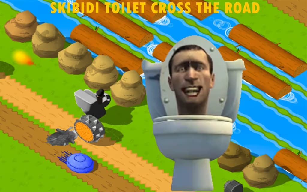 Skibidi Toilet Cross The Road logo