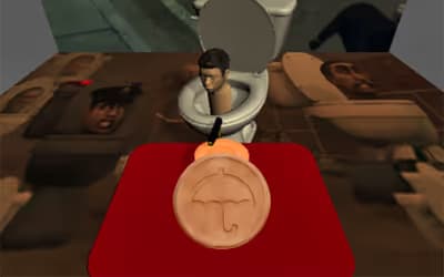 Skibidi Toilet Squid Game Honeycomb logo