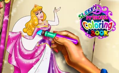 Sleepy Princess Coloring Book logo