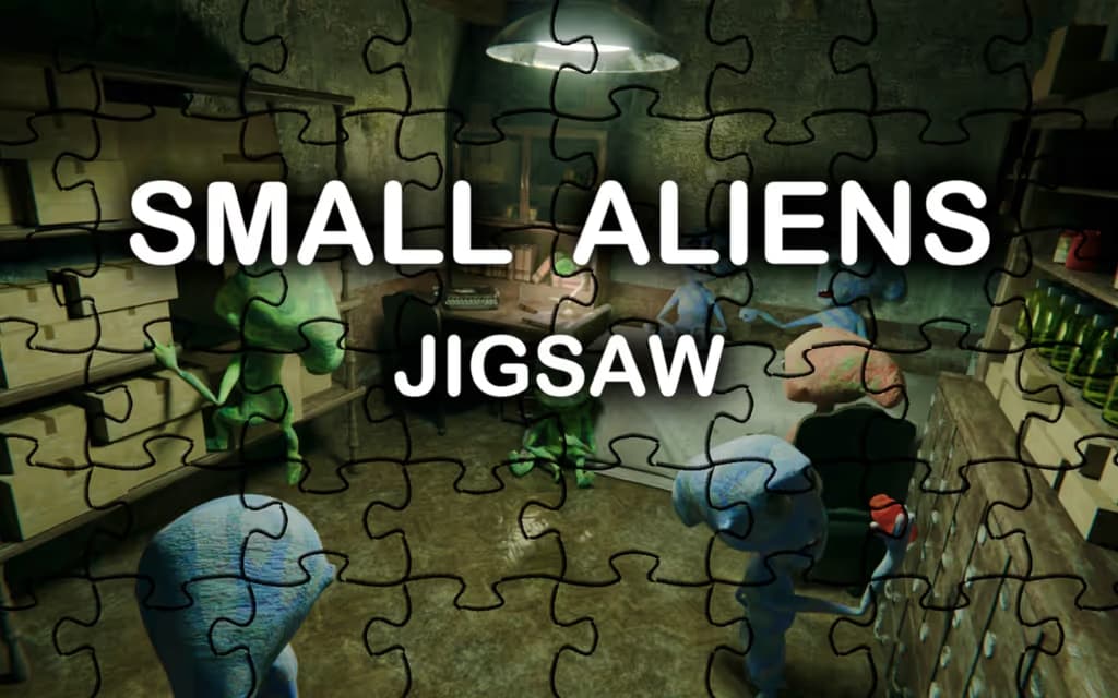 Small Aliens - Jigsaw logo