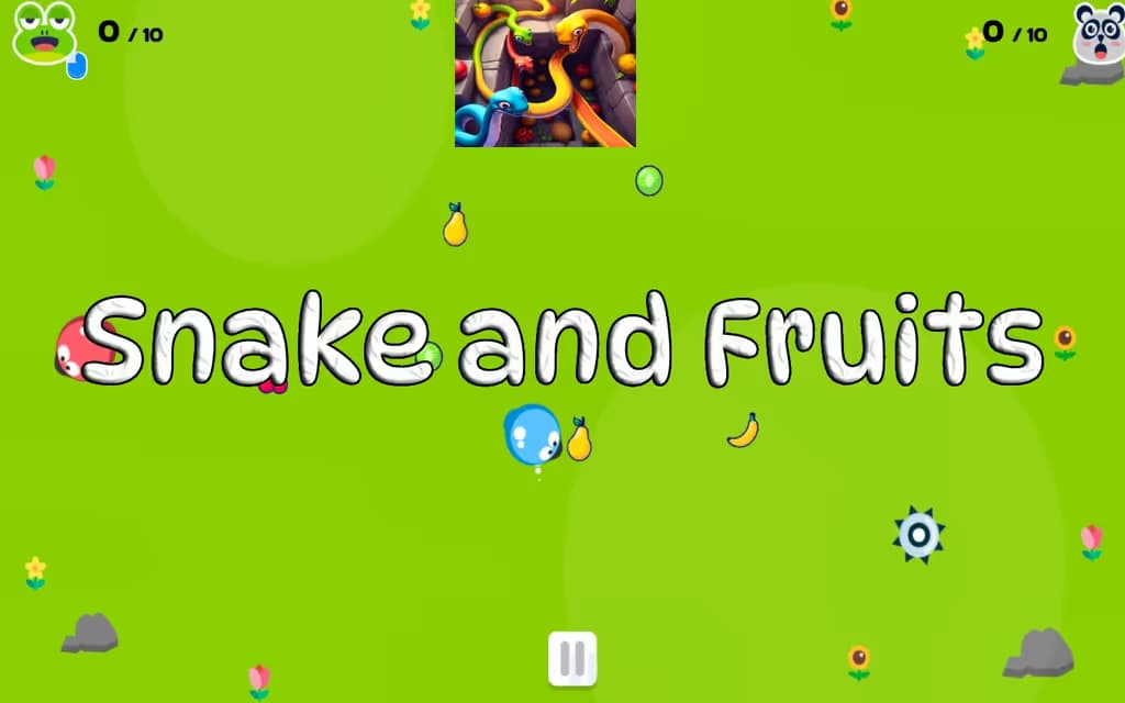 Snake and Fruits logo
