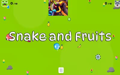 Snake and Fruits logo
