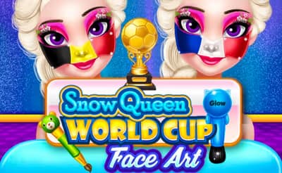 Snow Queen World Cup Face Art logo