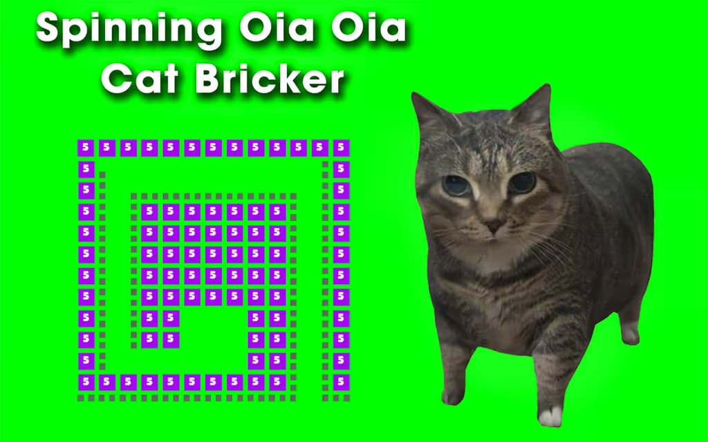 Spinning Oia Oia Cat Bricker logo