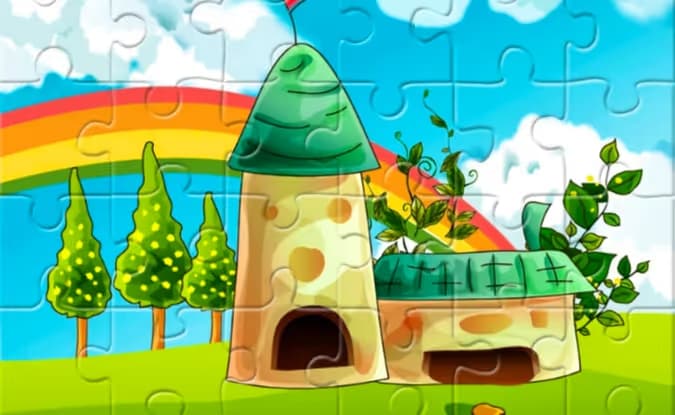 Spring Illustration Puzzle logo