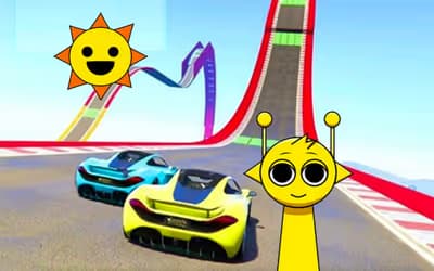 Sprunki Stunt Driving Simulator logo