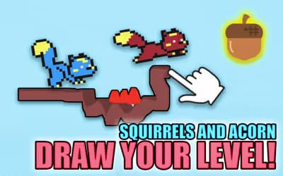 Squirrels and Acorn - Draw your level! logo