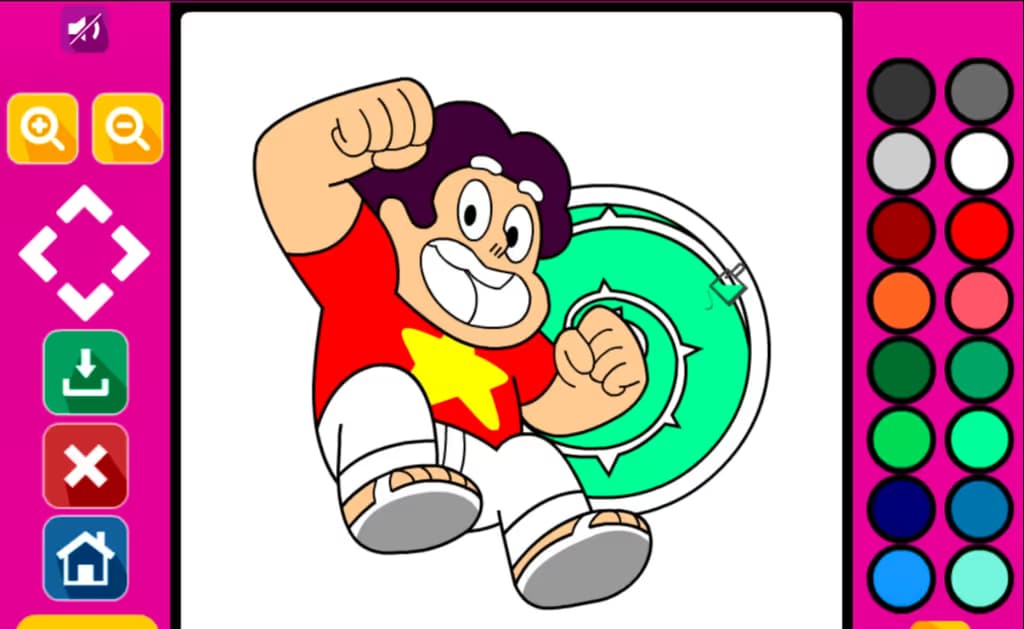 Steven Universe Coloring Book Game logo