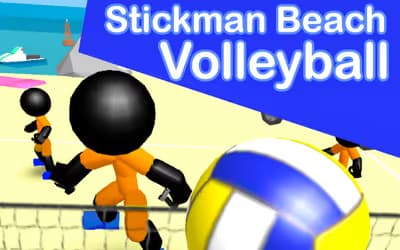 Stickman Beach Volleyball logo