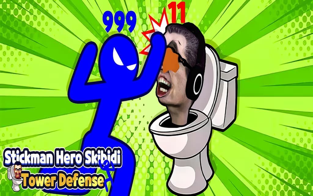 Stickman Hero Skibidi Tower Defense logo