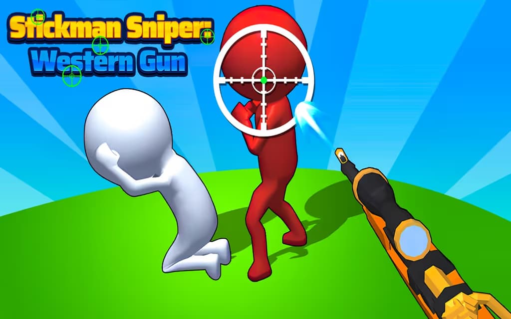 Stickman Sniper Western Gun logo