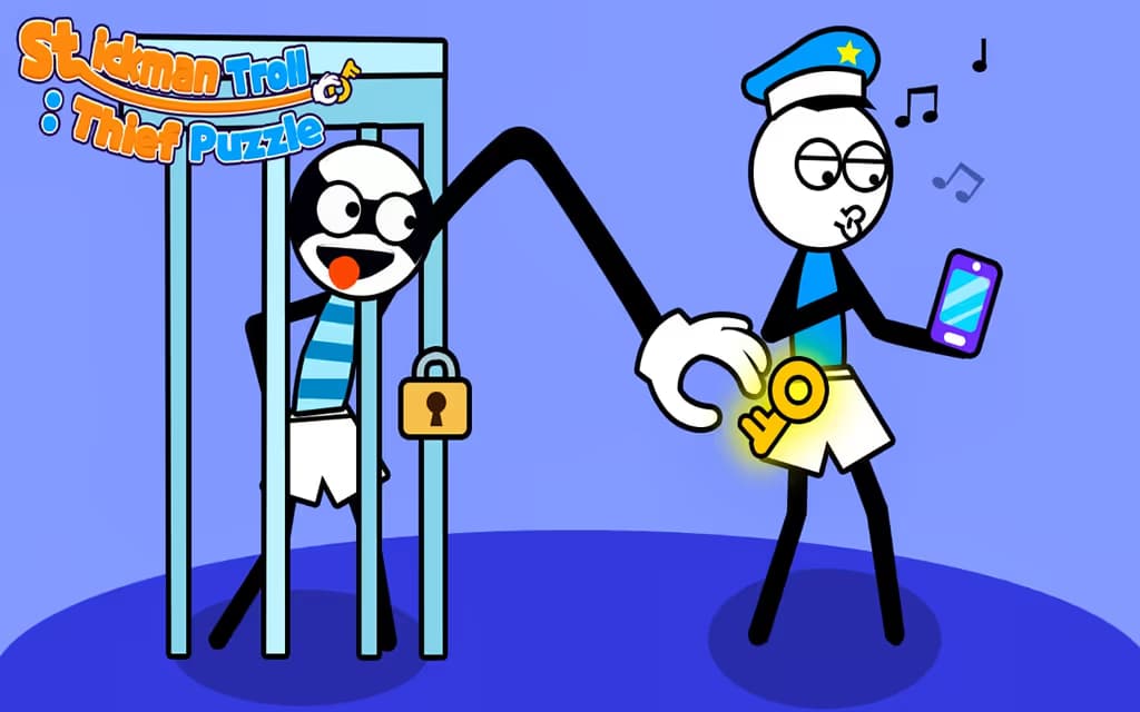 Stickman Troll Thief Puzzle logo