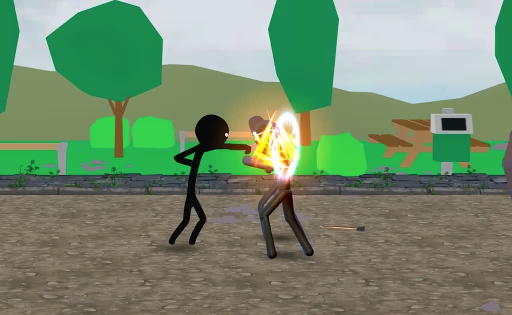 Stickman Ultimate Street Fighter 3D logo