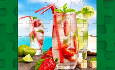 Summer Drinks Puzzle logo