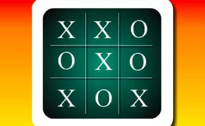Sunset Tic Tac Toe logo