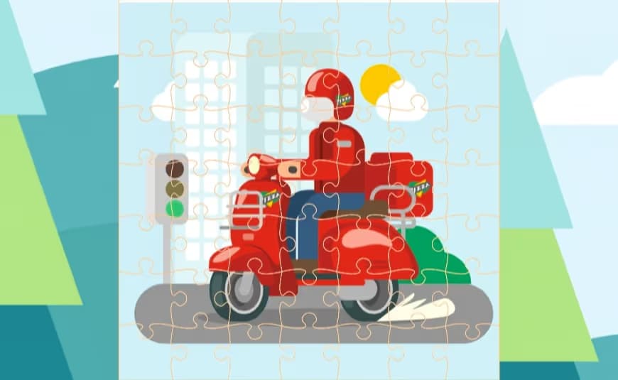 Super Scooter Jigsaw logo