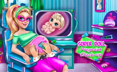 SuperDoll Pregnant Check Up logo