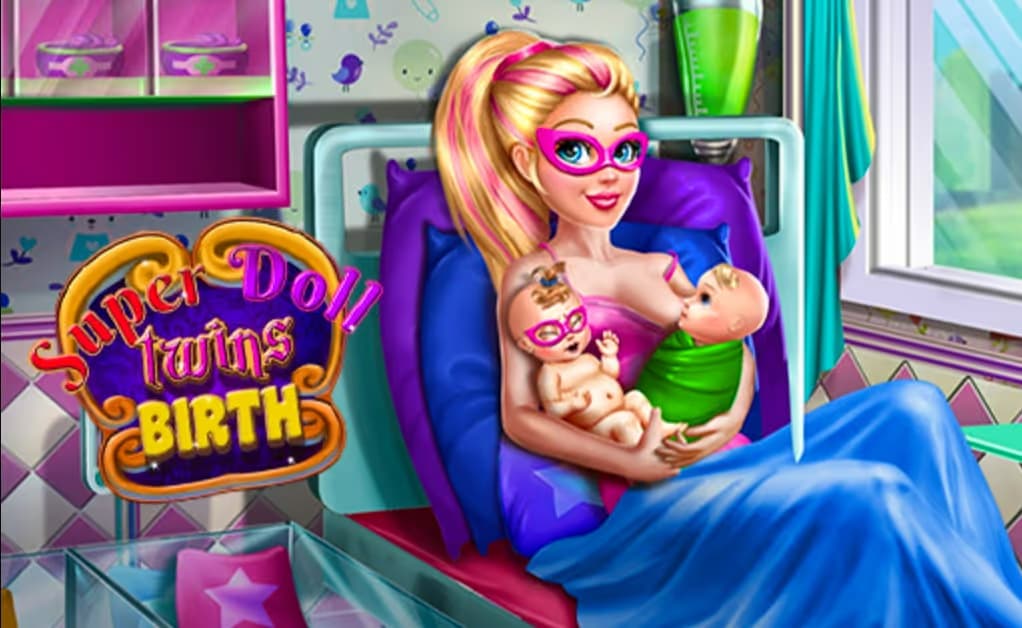 SuperDoll Twins Birth logo