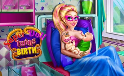 SuperDoll Twins Birth logo