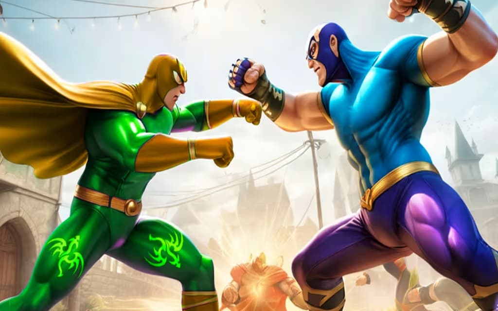 Superhero Fighting Game logo