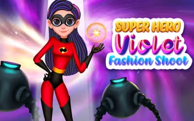 Superhero Violet Fashion Shoot logo