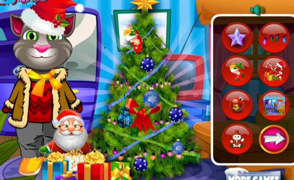 Talking Tom Christmas Time logo