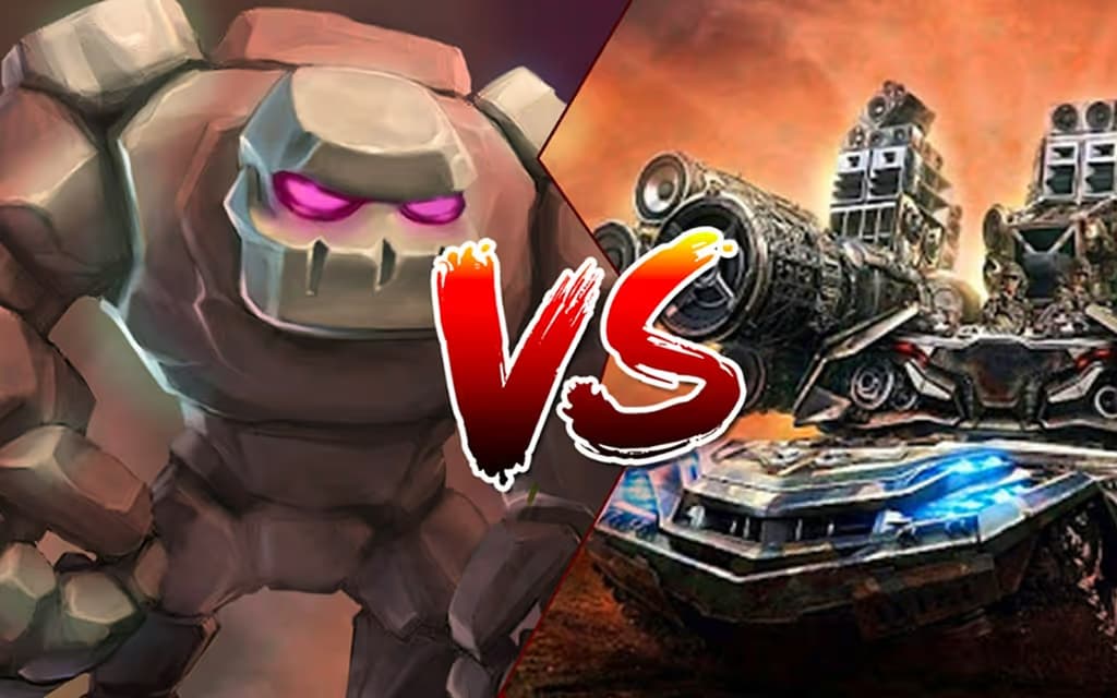 Tank VS Golems logo