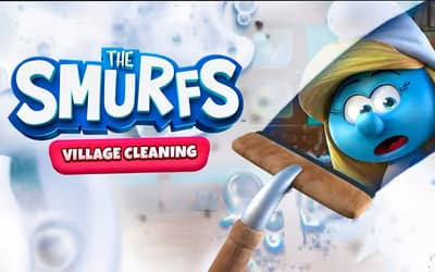 The Smurfs Village Cleaning logo