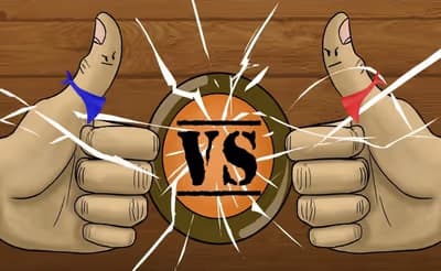 Thumb vs thumb logo
