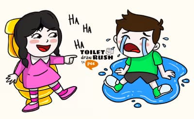 Toilet Rush Draw To Pee logo