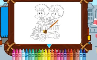 Toy Trucks Coloring logo
