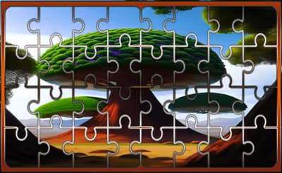 Trees Jigsaw Triumph logo