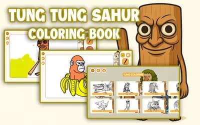 Tung Tung Sahur Coloring Book logo