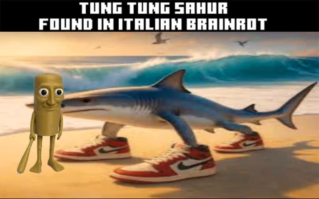Tung Tung Sahur found in Italian Brainrot logo