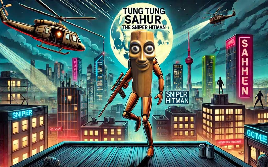 Tung Tung Sahur The Sniper Hitman logo