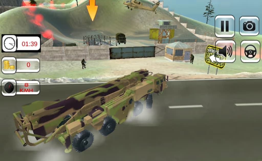 Us Army Missile Attack Army Truck Driving Games logo
