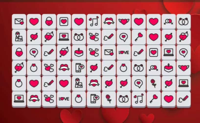 Valentine's Mahjong logo