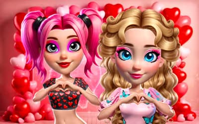 Vibrant Hearts Glamour vs Punk logo