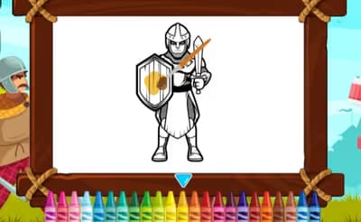Warriors Against Enemies Coloring logo