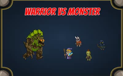 Warriors VS Monster logo